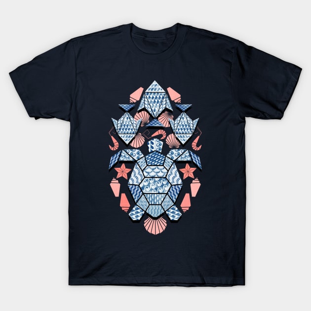 Geometric Ocean Bed T-Shirt by PerrinLeFeuvre